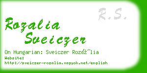 rozalia sveiczer business card